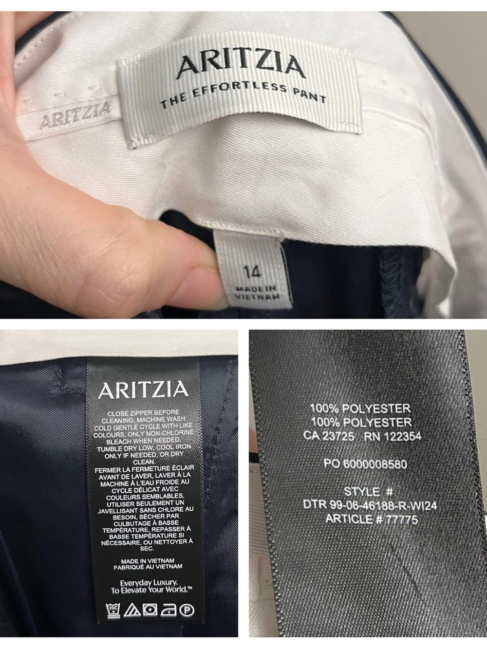 Aritzia effortless pant
